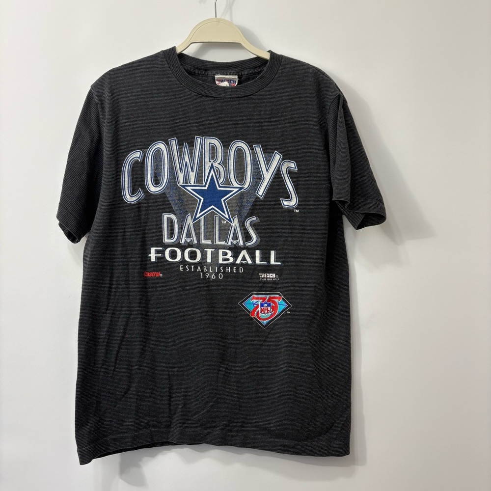VTG 1994 Dallas Cowboys "NFL 75th Anni " t-shirt Trench Ultra *read description